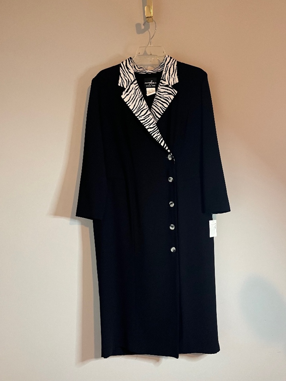 NWT Positive Attitude Women's Petite Maxi Coat Dress Size 14